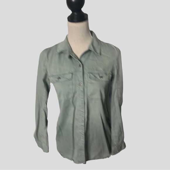 Madewell Green Button Down Tomboy Workshirt Size XSmall - Picture 1 of 9